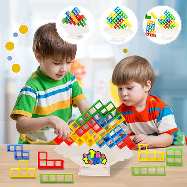TetraTower | Construye y equilibra! - Juego de apilar Tetris